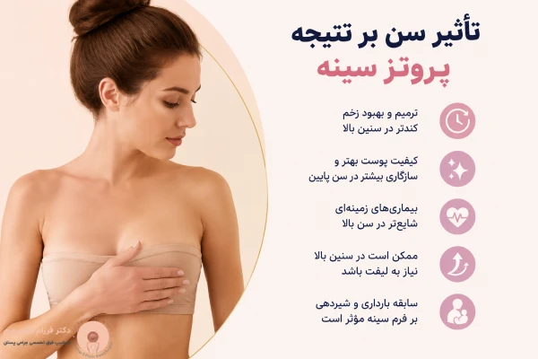 تاثیر سن بر پروتز سینه