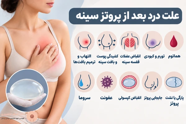 علت درد پروتز سینه